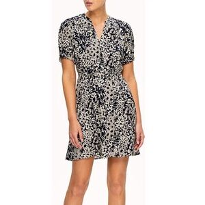 BA&SH MAIA SHORT SLEEVE MINI DRESS